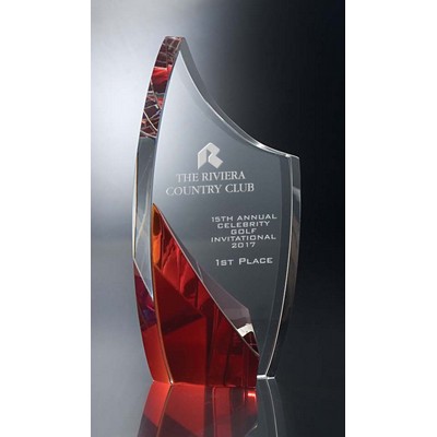 Trance Red Optic Crystal Award