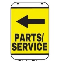 Stock Swing Sign (Parts/Service Left - Double Sided Kit)