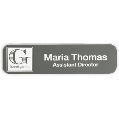 Engraved Plastic Name Badge - 3½" x 1"