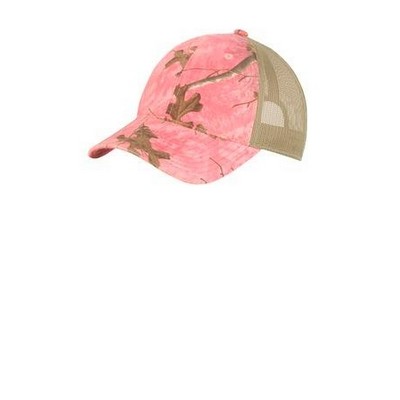 Port Authority® Unstructured Camouflage Mesh Back Cap