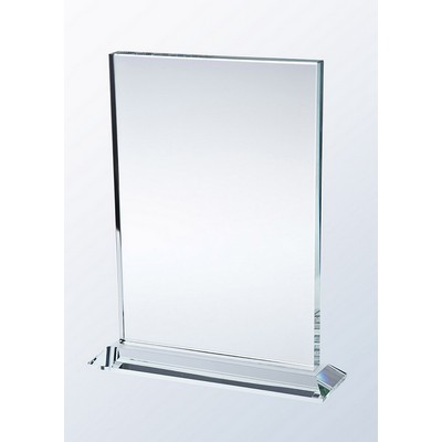 Clear Glass Vertical Plaque Award, Medium (7-1/2"x6")