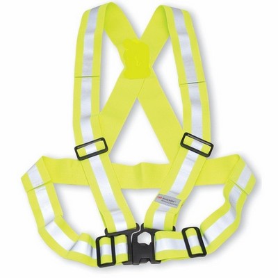 Hi-Vis Elastic Lime Green Traffic Safety Harness/Belt