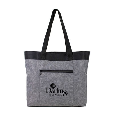 Heathered Open Tote