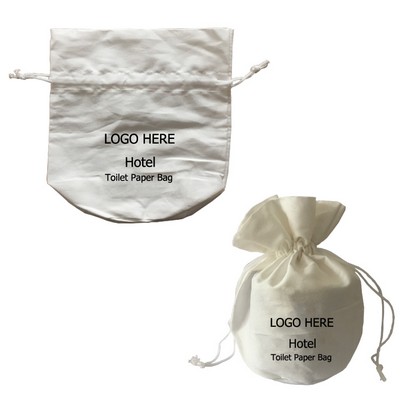 Luxury Hotel Toilet Paper Bags / Drawstring Bags