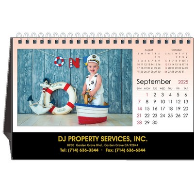 Precious Moments 2025 Desktop Calendar w/Foil Stamped Hardboard Easel