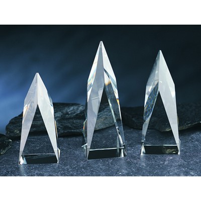 Steeple Awards optical crystal award/trophy 8"H