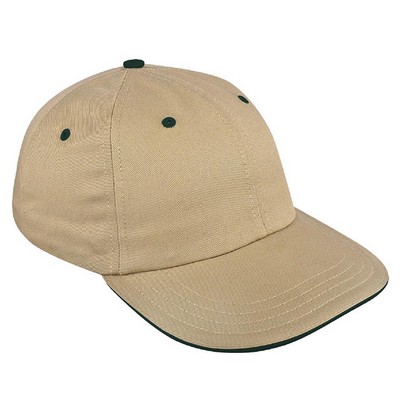 USA Made Twill Dad Cap w/Sandwich Visor and Hook & Loop Closure