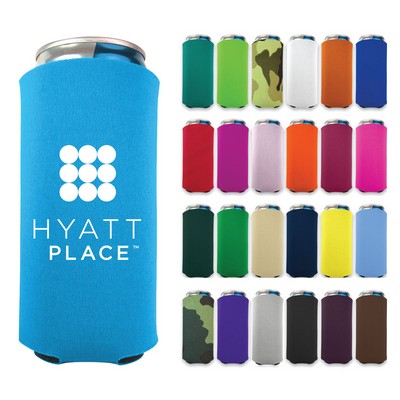 Screen Printed Collapsible 8 Oz. Slim Foam Can Cooler