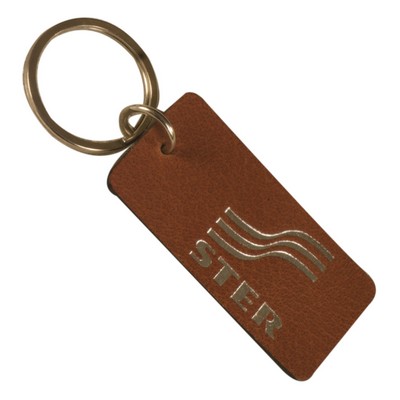 Small Floating Piece Leather Key Tag (2.36"x1.18")