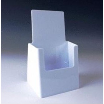 White Countertop Trifold Brochure Holder