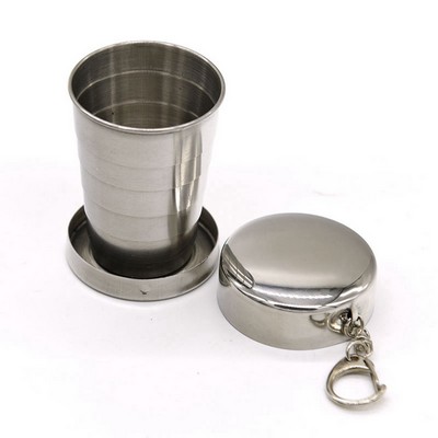 9 Oz. Stainless Steel Travel Folding Cup