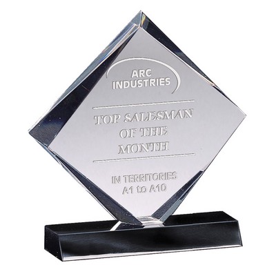 Desktop Diamond Award, Clear, Medium (7"x7-1/4")