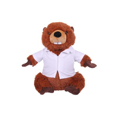 Soft Plush Beaver in Doctor Jacket