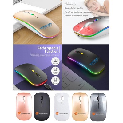 Kidder iBank® LED Wireless Mouse with Built-in rechargeable battery