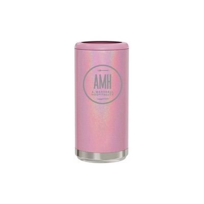 12 Oz. Pink Magic Maars Stainless Steel Skinny Can Cooler