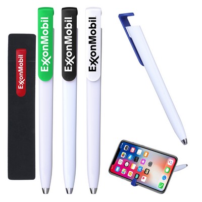 Click Action Ballpoint Pen w/ PE Pouch