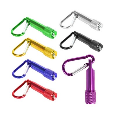 Mini LED Flashlight Torch with Carabiner