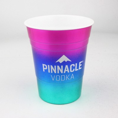 16oz Rainbow Plastic Party Cup