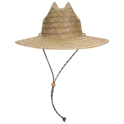 OTTO CAP Straw Lifeguard Hat w/Adjustable Cord