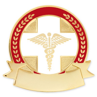 Caduceus Lapel Pin - Engravable