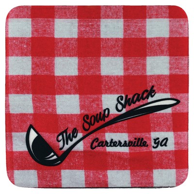 4" x 4" Sublimatable Square Neoprene Coaster