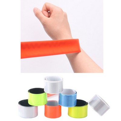 Fluorescent Slap bands Reflector Strap For Night Cycling