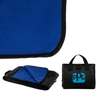 260g Polyester Fleece Picnic Blanket 50" X 60"