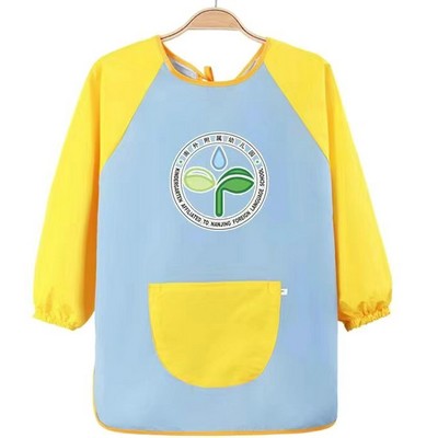 Custom Waterproof Kids Apron w/Long Sleeve