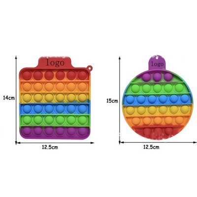 Silicone Rainbow Push Bubble Sensory Popper