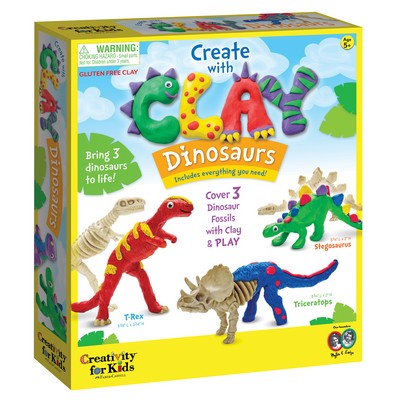 Paint with Clay Dinosaurs