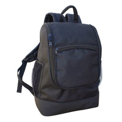 16 Compu-Backpacks - Black, 2 Mesh Pockets (Case of 12)