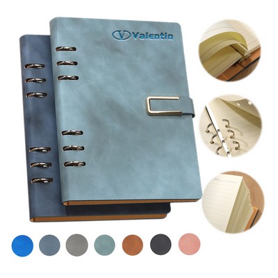 Refillable A5 Leather Binder Journal