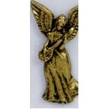 Angel Playing Stringed Instrument Stock Casting Lapel Pin