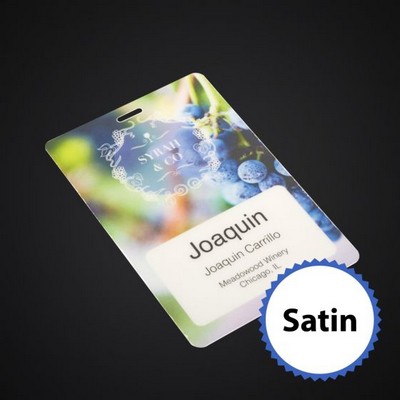 3 3/4 x 5 1/2 Std Event Badge-Satin