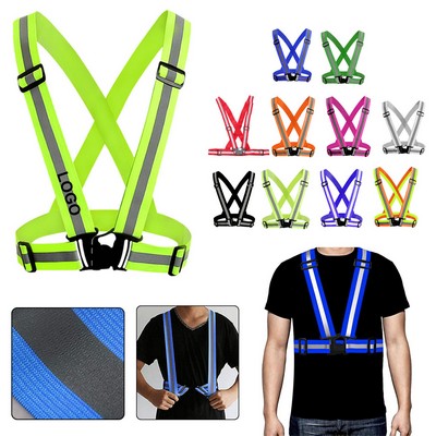 High Visibility Adjustable Straps Reflective Vest