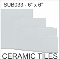 Sublimation Ceramic Tiles (6"x6")