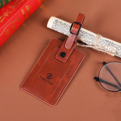 PU Leather Luggage Tag