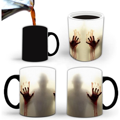 11oz Heat Sensitive Color Changing Coffee Mugs