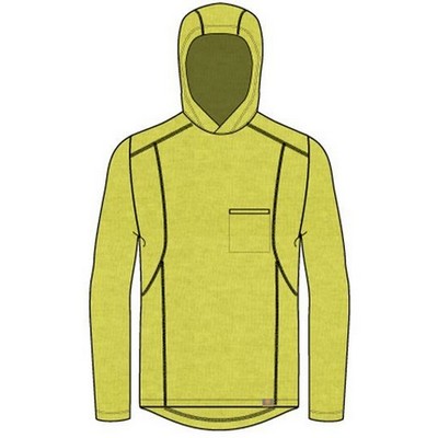 Ariat® Men's Safety Yellow Rebar® Evolution™ Hooded Sun Shirt