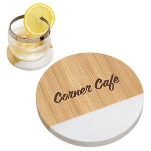 Bamboo/Marble Combo Coaster