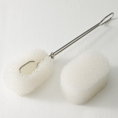 Stainless Steel Long Handle Detachable Sponge Cleaning Brush