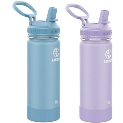 Takeya® Active Straw 18 oz Stainless Steel Bottle