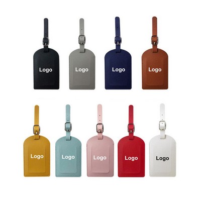 PU Leather Luggage Tags PU Leather Name ID Labels Privacy Luggage Labels for Travel Bag Suitcase