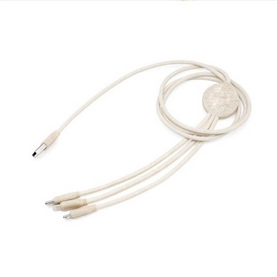 Wheat Straw Multi USB Charging Cable