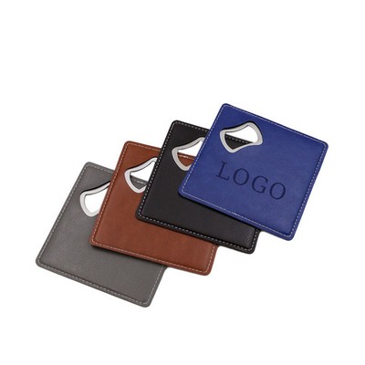 Stainless Steel Square Coasters and Bottle Openers