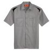 Dickie's® Men's Performance Short Sleeve Team Shirt - Smoke Gray/Black