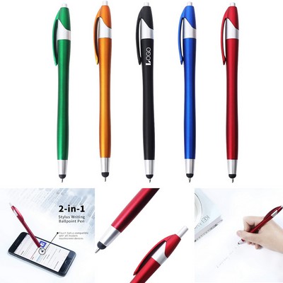 Metallic Ballpoint Stylus Pen