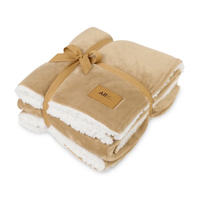 Mink Sherpa Blanket - Iced Coffee