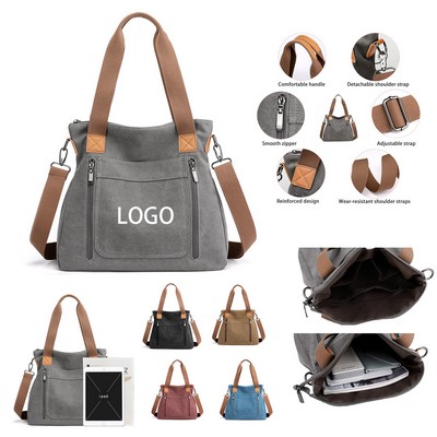 Women's Canvas Tote Handbag