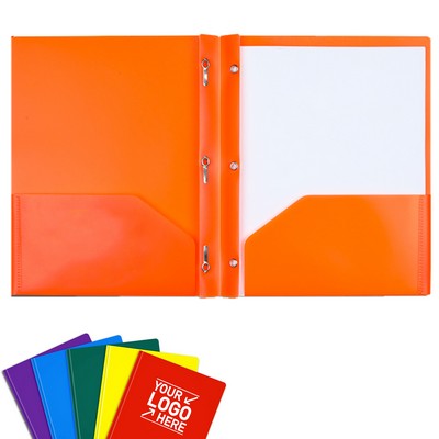 Plastic Pocket Folders with Prongs